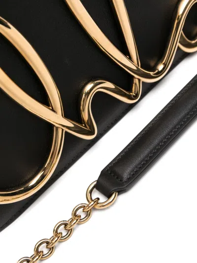 Chloé Chloe Womens Black Brand-plaque Leather Cross-body Bag In Black