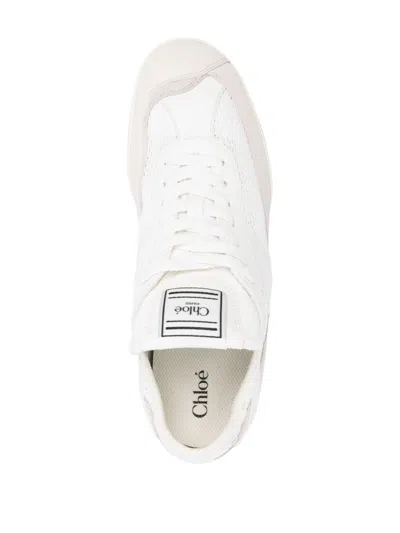 Shop Chloé Kick Sneaker In Beige