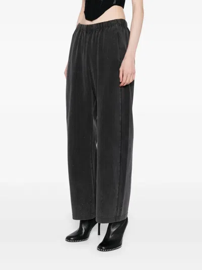 Jnby Cotton Elasticated Track Pants In Grey