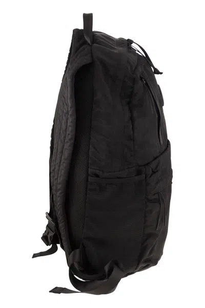 C.p. Company Lens-detail Top-handle Backpack In Black