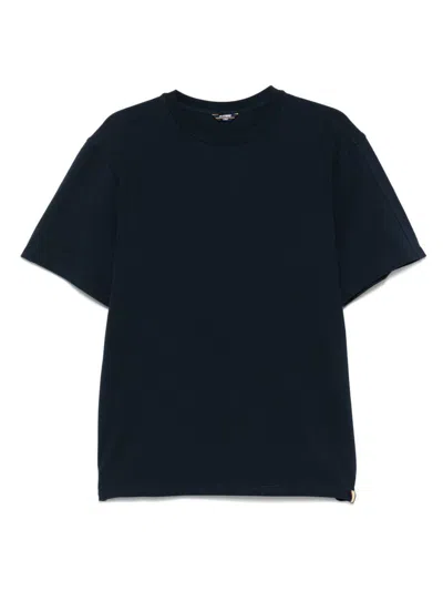 K-way Neckline Crew Short Sleeves In Blue