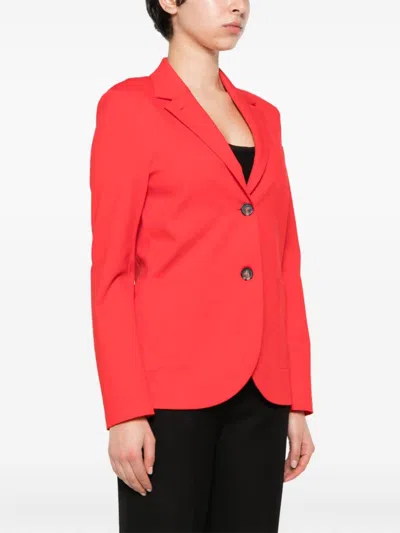 Harris Wharf London Single-breasted Blazer With Chest Welt Pocket In Red