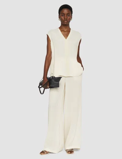 Joseph Lucien Pleat Jacquard Blouse In White