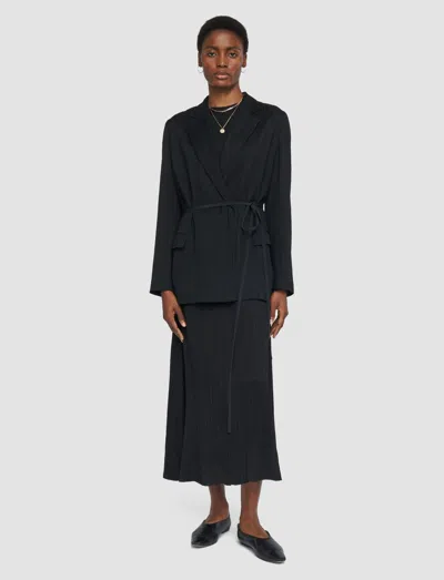 Joseph Amelot Pleat Jacquard Jacket In Black