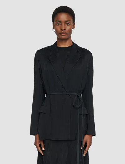 Joseph Amelot Pleat Jacquard Jacket In Black