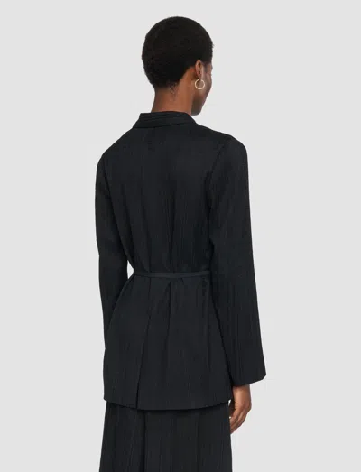 Joseph Amelot Pleat Jacquard Jacket In Black