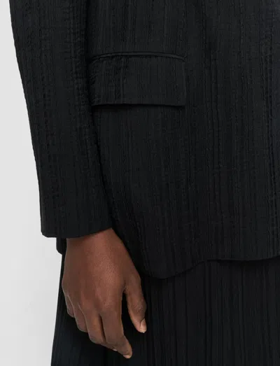 Joseph Amelot Pleat Jacquard Jacket In Black