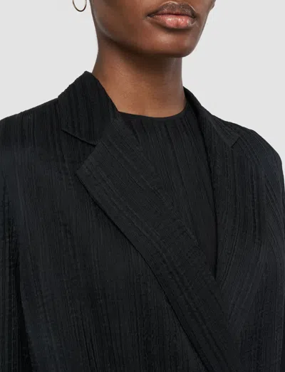 Joseph Amelot Pleat Jacquard Jacket In Black