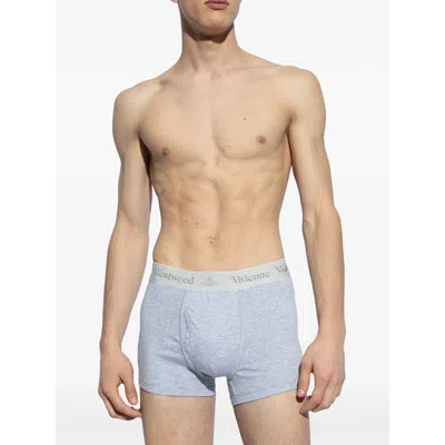 Vivienne Westwood Logo-waistband Organic-cotton Blend Boxers