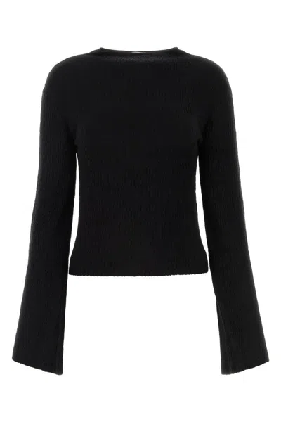 Chloé Silk-blend Knitted Jumper In Black