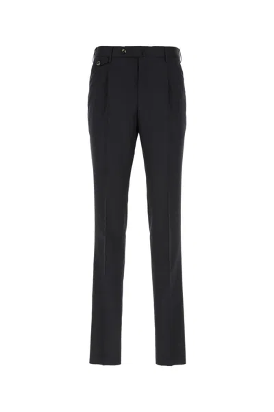 Pt Torino Wool Trousers With Concealead Closure In 0360