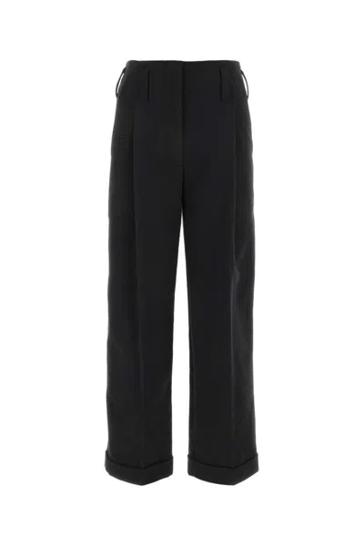 Philosophy Di Lorenzo Serafini Pleated Grain De Poudre Trousers In Gray