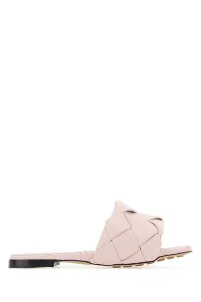 Bottega Veneta 10mm Lido Leather Slide Flats In 5071
