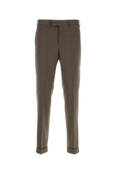 Pt Torino Master-fit Cotton-blend Trousers In Tortora