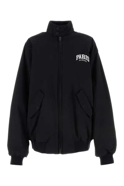 Balenciaga Jacket With Faux Fur Lining In Black