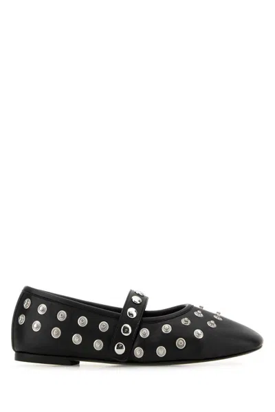 Stella Mccartney Ryder Vegan Embellished Mary Jane Ballerina Flats In Black