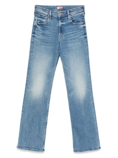 Mother Women's Dodger Sneak Jeans In Blue