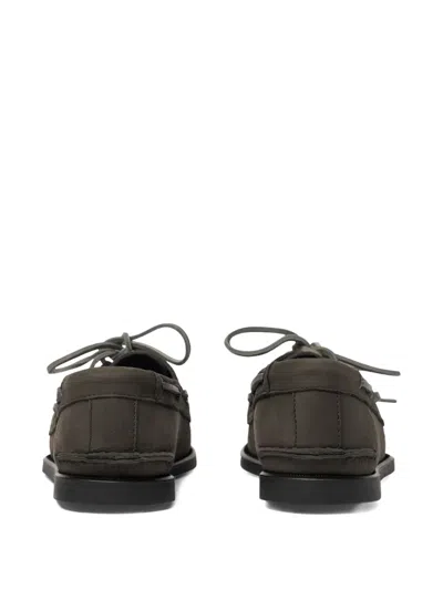 Scarosso Round Toe Business Casual Shoes In Gray
