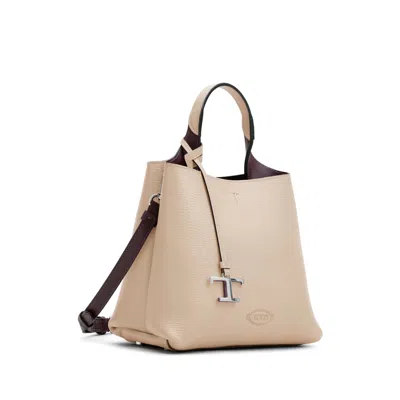 Tod's Beige Leather Handle Bag