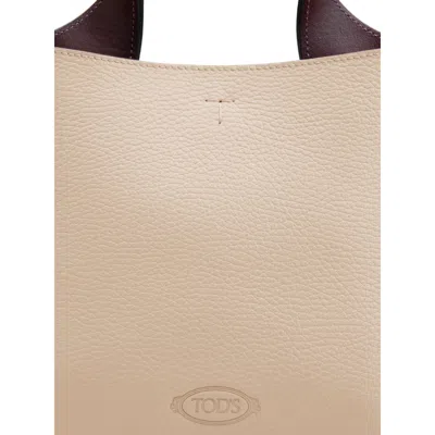 Tod's Beige Leather Handle Bag