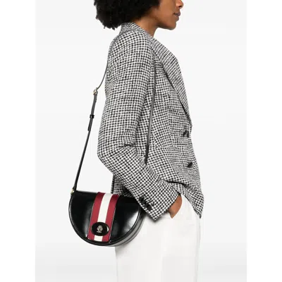 Bally 'crossbody Bag' Striped Design Adjustable Strap