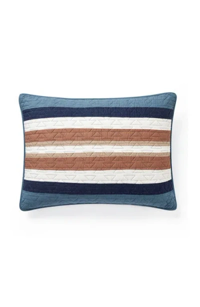 Pendleton Silver City Reversible Quilt & Sham Set In Blue Mirage