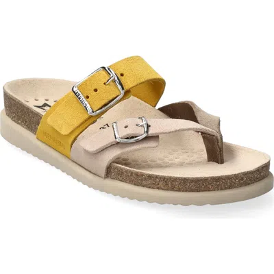 Mephisto Happy Slide Sandal In Warm Grey Combo 62860