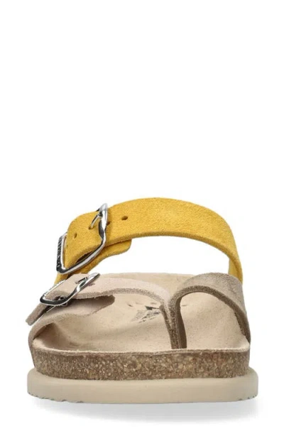 Mephisto Happy Slide Sandal In Warm Grey Combo 62860