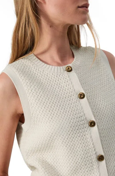 Rag & Bone Jax Sleeveless Cardigan In Turtledove