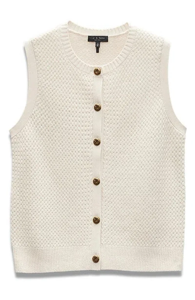 Rag & Bone Jax Sleeveless Cardigan In Turtledove