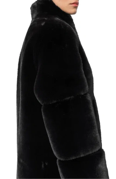 Apparis Sylke Recycled Fur Coat In Noir