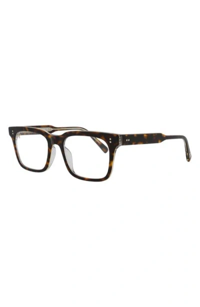 Maui Jim 50mm Square Optical Glasses In Tortoise Transparent