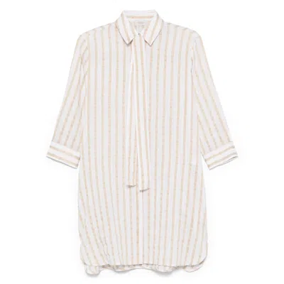 Mazzarelli Neutral  White Shirts In Neutral