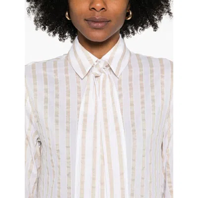 Mazzarelli Neutral  White Shirts In Neutral