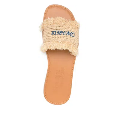 Dsquared2 Summer Lovers Natural Rafia Flat Sandals