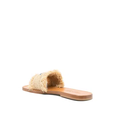 Dsquared2 Summer Lovers Natural Rafia Flat Sandals