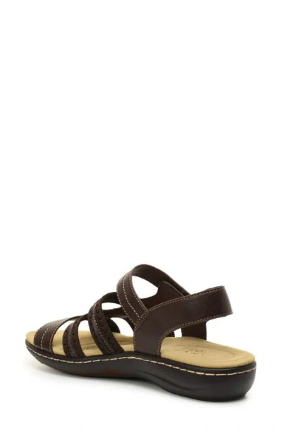 Taryn Rose Slingback Sandal In Dark Brown