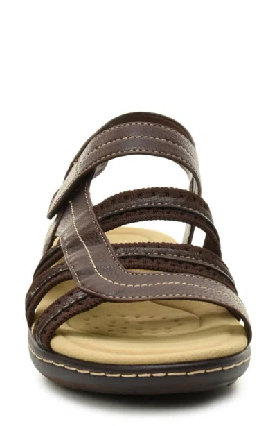 Taryn Rose Slingback Sandal In Dark Brown