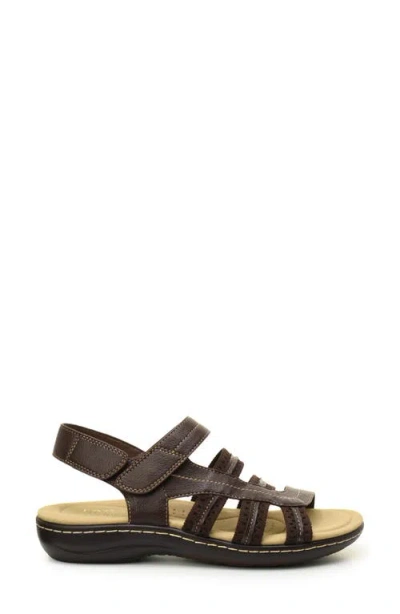Taryn Rose Slingback Sandal In Dark Brown