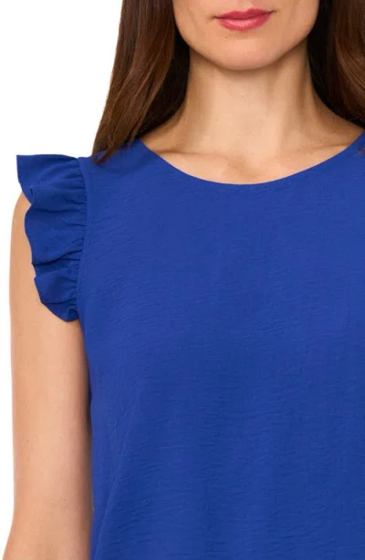 Halogen ® Textured Ruffle Button Top In Mazarine Blue