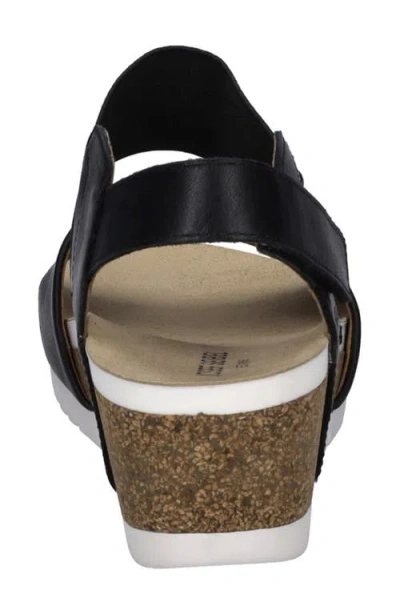 Josef Seibel Quinn Platform Wedge Sandal In Black