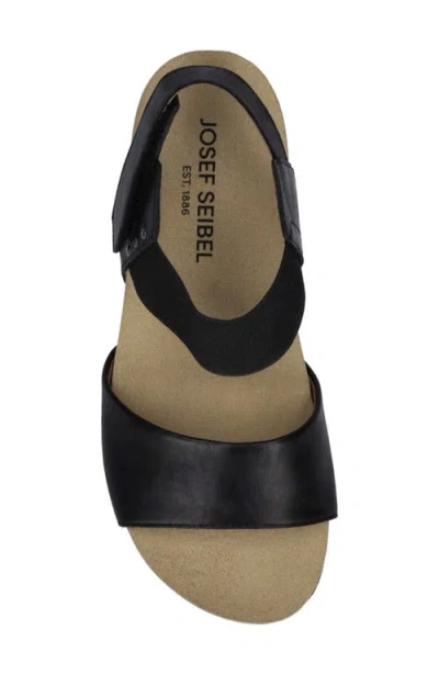 Josef Seibel Quinn Platform Wedge Sandal In Black