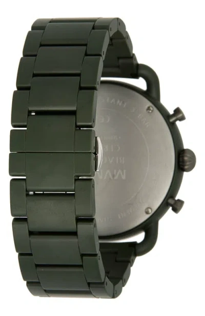 Mvmt Watches Blacktop Ii Ceramic Bracelet Watch, 47mm In Green
