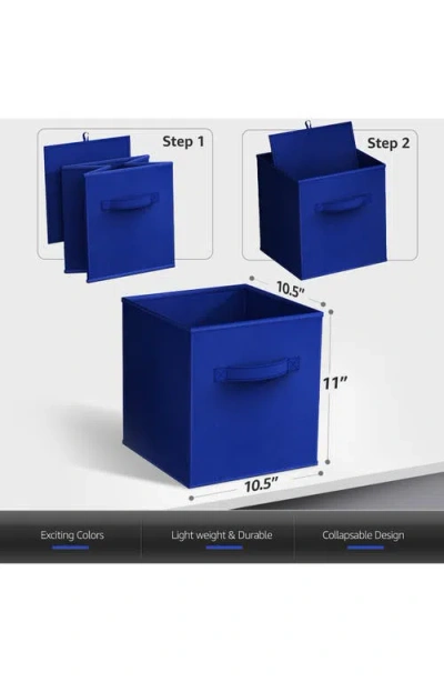 Sorbus 12-pack Collapsible Storage Cubes In Deep Rainbow