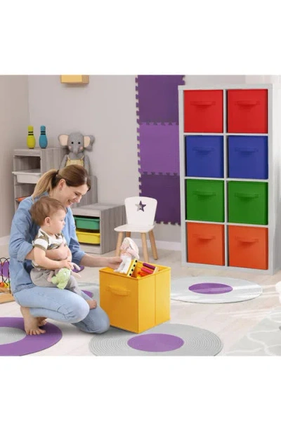 Sorbus 12-pack Collapsible Storage Cubes In Deep Rainbow