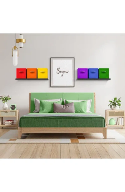 Sorbus 12-pack Collapsible Storage Cubes In Deep Rainbow