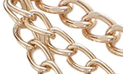 Ettika Modern Edge Multi Row Chain Belt In Gold