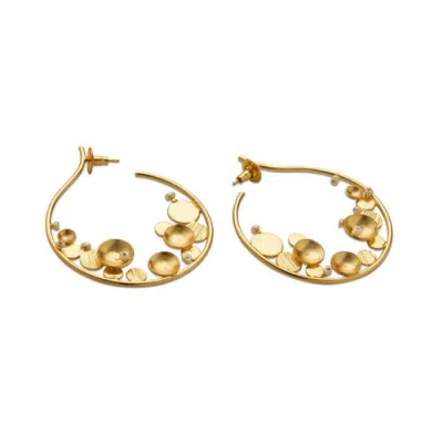 Dhwani Bansal Aero Hoops In Gold Plated