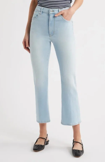 Frame The Reboot High Waist Crop Flare Jeans In Float