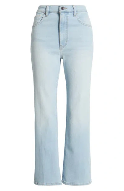 Frame The Reboot High Waist Crop Flare Jeans In Float